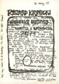 Niewiele więcej wiersze z notatnika 78/79