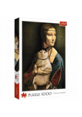 Puzzle 1000 Dama z kotem TREFL