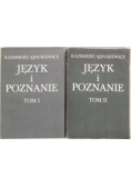 Język i poznanie ,Tom I,II