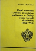 Rząd austriacki i polskie stronnictwa polityczne w Galicji wobec kwestii ukraińskiej od 1890 do 1914