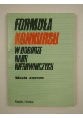 Formuła konkursu w doborze kadr kierowniczych