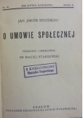 O umowie społecznej, 1927 r.