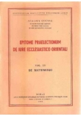 Epitome praelectionum de iure ecclesiastico orientali,1948r.