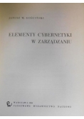 Elementy cybernetyki w zarządzaniu