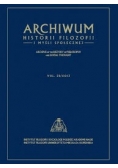Archiwum Historii Filozofii i Myśli Społecznej, vol. 58