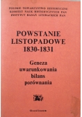 Powstanie listopadowe 1830 1831