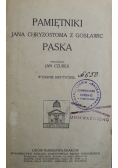 Pamiętnik Jana Chryzostoma z Gosławic Paska 1923 r.