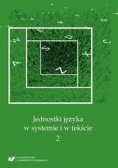 Jednostki języka w systemie i w tekście 2 Nowa