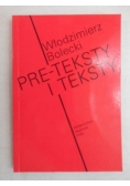 Pre-teksty i teksty