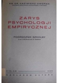 Zarys psychologji empirycznej, 1933r.