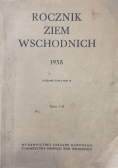 Rocznik Ziem Wschodnich IV 1938 r.