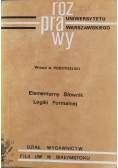 Elementarny słownik logiki formalnej