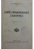 Zarys doskonałości zakonnej, 1925r.