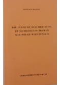 Die lyrische beschreibung...