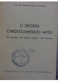 U źródeł chrześcijańskiej myśli filozoficznej, 1950 r.