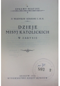 Dzieje misyj katolickich, 1927r.
