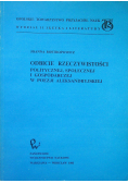Odbicie rzeczywistości politycznej społecznej i gospodarczej w poezji aleksandryjskiej
