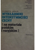 Wykładniki intensywności cechy