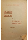 Krótkie homilje na niedziele całego roku cz. 3, 1934 r.