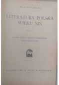 Literatura Polska wieku XIX część V, 1931 r.