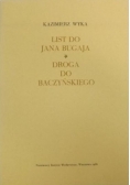 List do Jana Bugaja. Droga do Baczyńskiego