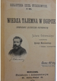 Wiedza tajemna w Egipcie, 1898 r.
