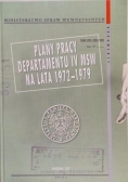 Plany pracy departamentu IV MSW na lata 1972-1979