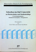 Schreiben im DaF Unterricht an Hochschulen und Studienkollegs 37