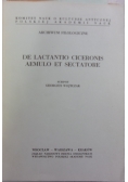 De lactantio ciceronis aemulo et sectatore