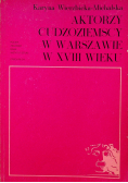 Aktorzy cudzoziemscy w Warszawie w XVIII wieku
