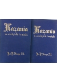 Kazania na niedziele i święta całego roku, tom I / Kazania na niedziele i święta całego roku, tom II, ok. 1938 r. Zestaw dwóch książek