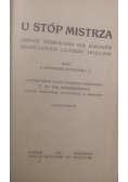 U stóp mistrza, 1922 r.