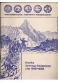 Kronika Zakopanego z lat 1848 - 1890