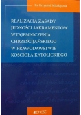 Realizacja zasady jedności sakramentów wtajemniczenia chrześcijańskiego w prawodawstwie kościoła katolickiego