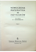 Nowoczesna matematyka dla inżynierów część I