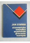 Stanowisko świadka w polskim procesie karnym