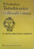 O filozofii  i sztuce