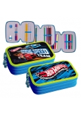 Piórnik 3 zamki z wyposażeniem Hot Wheels