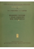 Własności fizyczne i skład chemiczny wód podziemnych