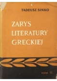 Zarys literatury greckiej  T.II