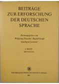 Beitrage zur Erforschung der Deutschen Sprache