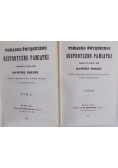 Historyczne pamiątki ,Tom I i II, reprint z 1859 r.