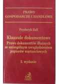 Klauzule dokumentowe Prawo dokumentów dłużnych ze szczególnym uwzględnieniem papierów wartościowych