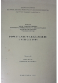 Powstanie warszawskie 1 VIII- 2 X 1944