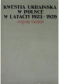 Kwestia ukraińska w Polsce w latach 1923-1929