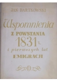 Wspomnienia z powstania 1831 r. i pierwszych lat emigracji