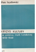Kryzys kultury w polskiej myśli katolickiej 1918 do 1939