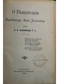 O poznawaniu najsłodszego serca Jezusowego 1898 r.