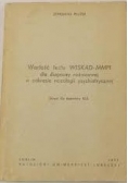 Wartość testu WISKAD-MMPI dla diagozy różnicowej w zakresie nozologii psychiatrycznej