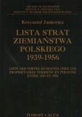 Lista strat ziemiaństwa polskiego 1939 - 1956